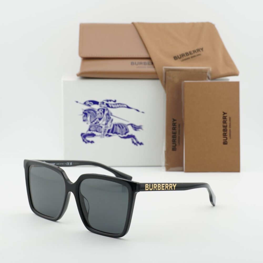 Burberry BE4411D 300187 Square Sunglasses - Black/Grey - Picture 7 of 11